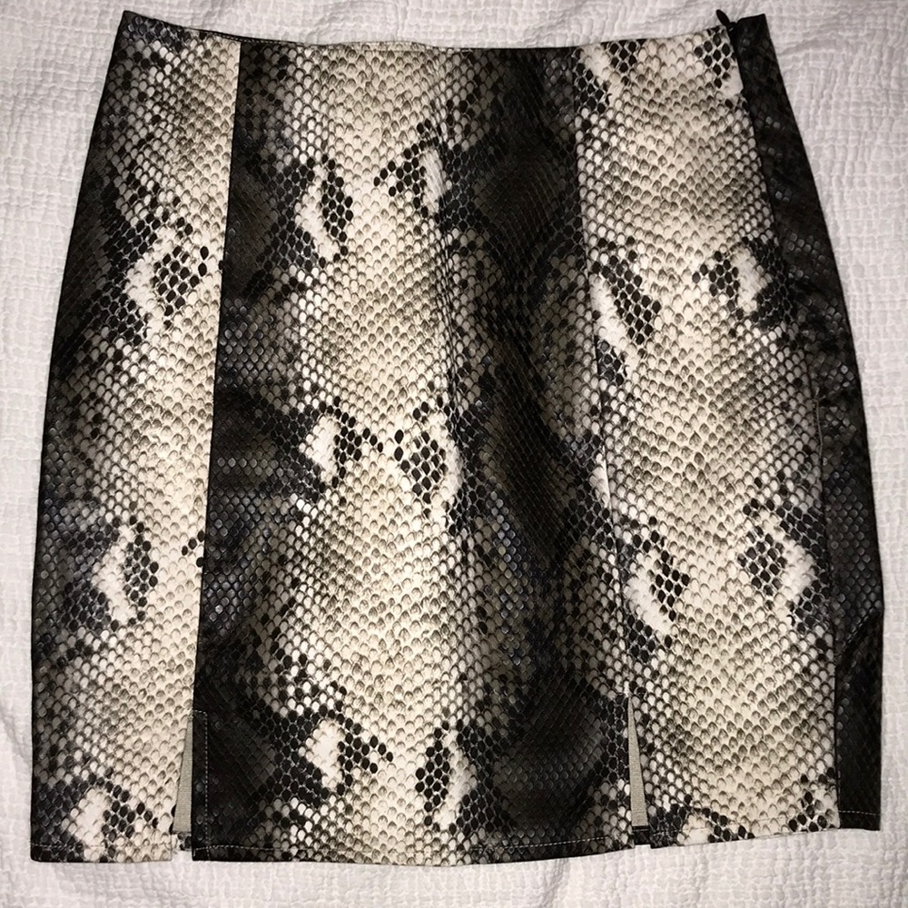 Luna B snake skin mini skirt